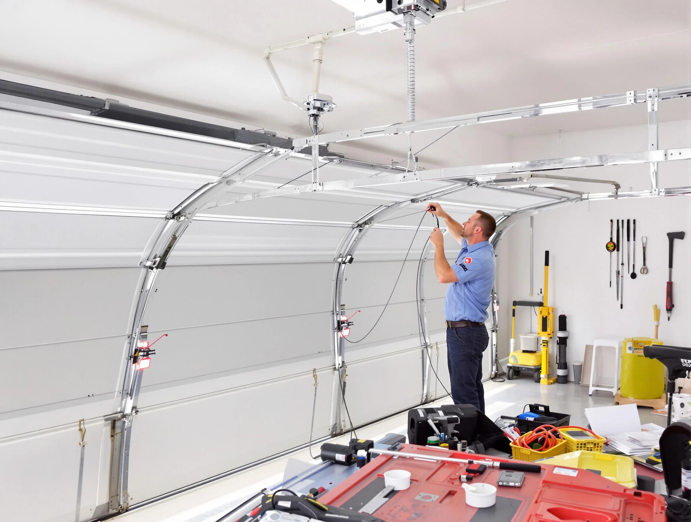 Garage door cable repair service by Rio Rancho Garage Door Repair in Rio Rancho