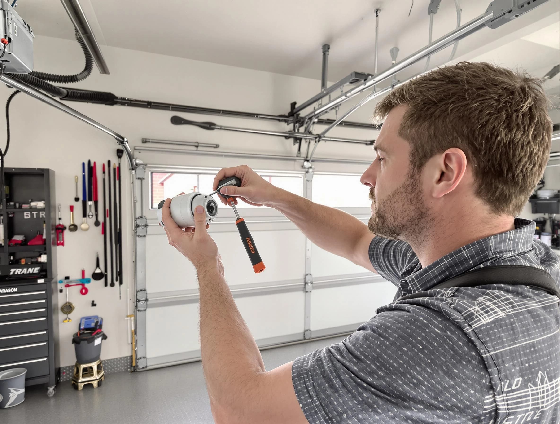 Garage door opener repair service by Rio Rancho Garage Door Repair in Rio Rancho