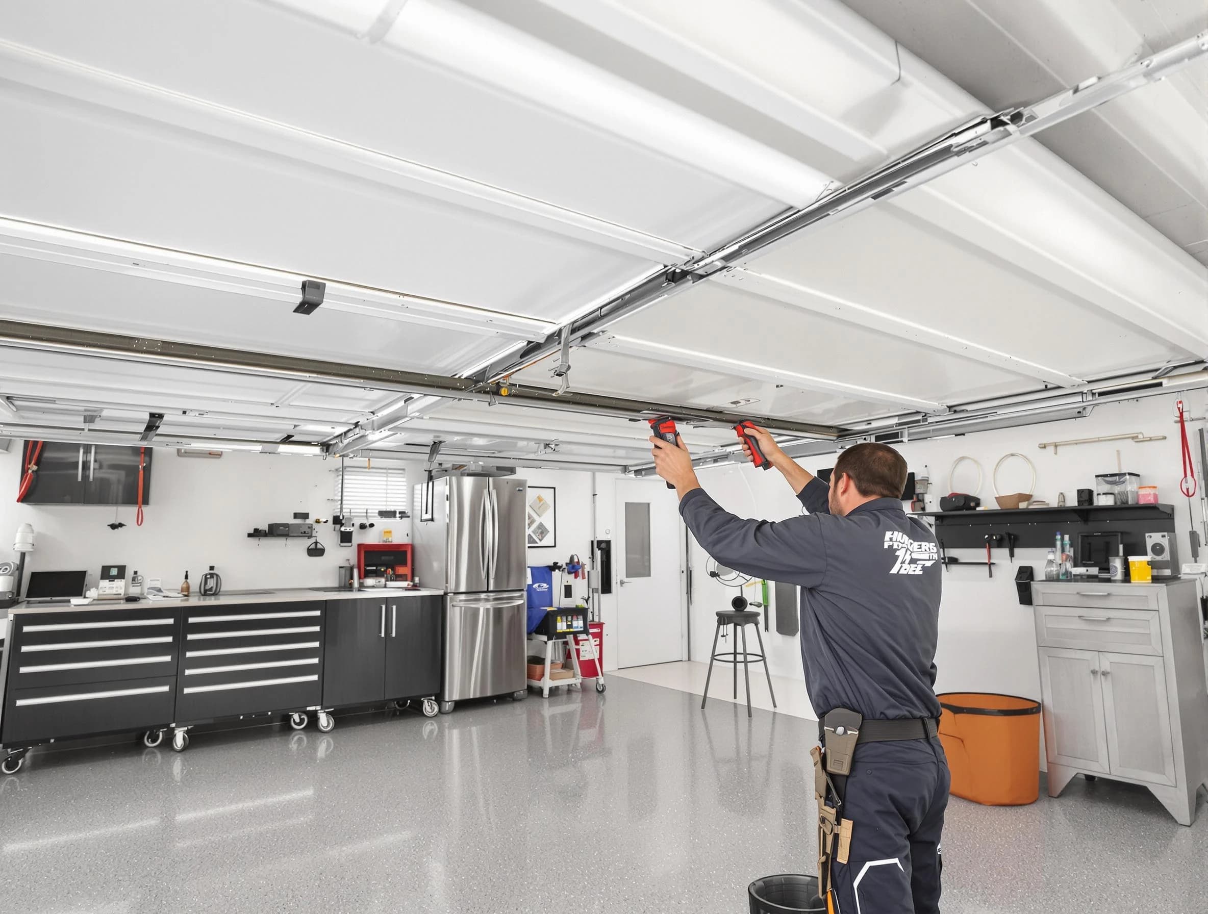 Overhead garage door repair service by Rio Rancho Garage Door Repair in Rio Rancho