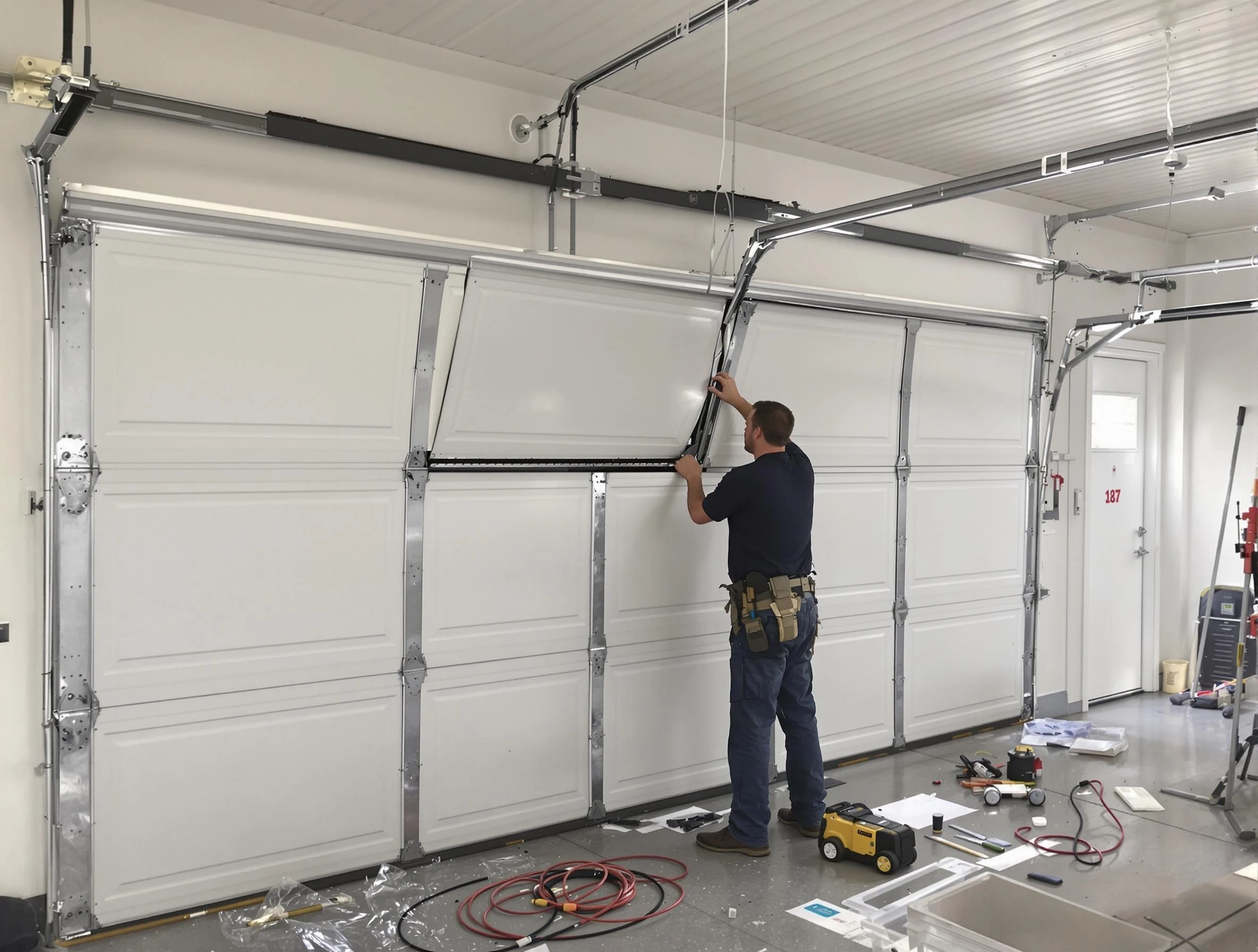 Garage Door Section Replacement in Rio Rancho