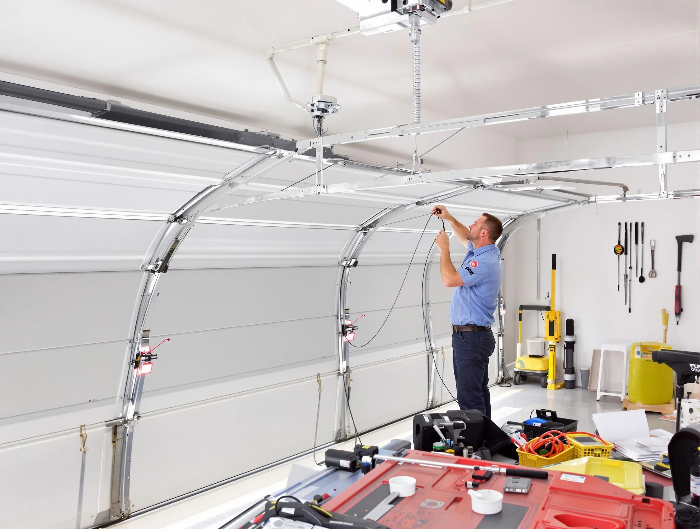 Garage door cable repair service by Rio Rancho Garage Door Repair in Rio Rancho