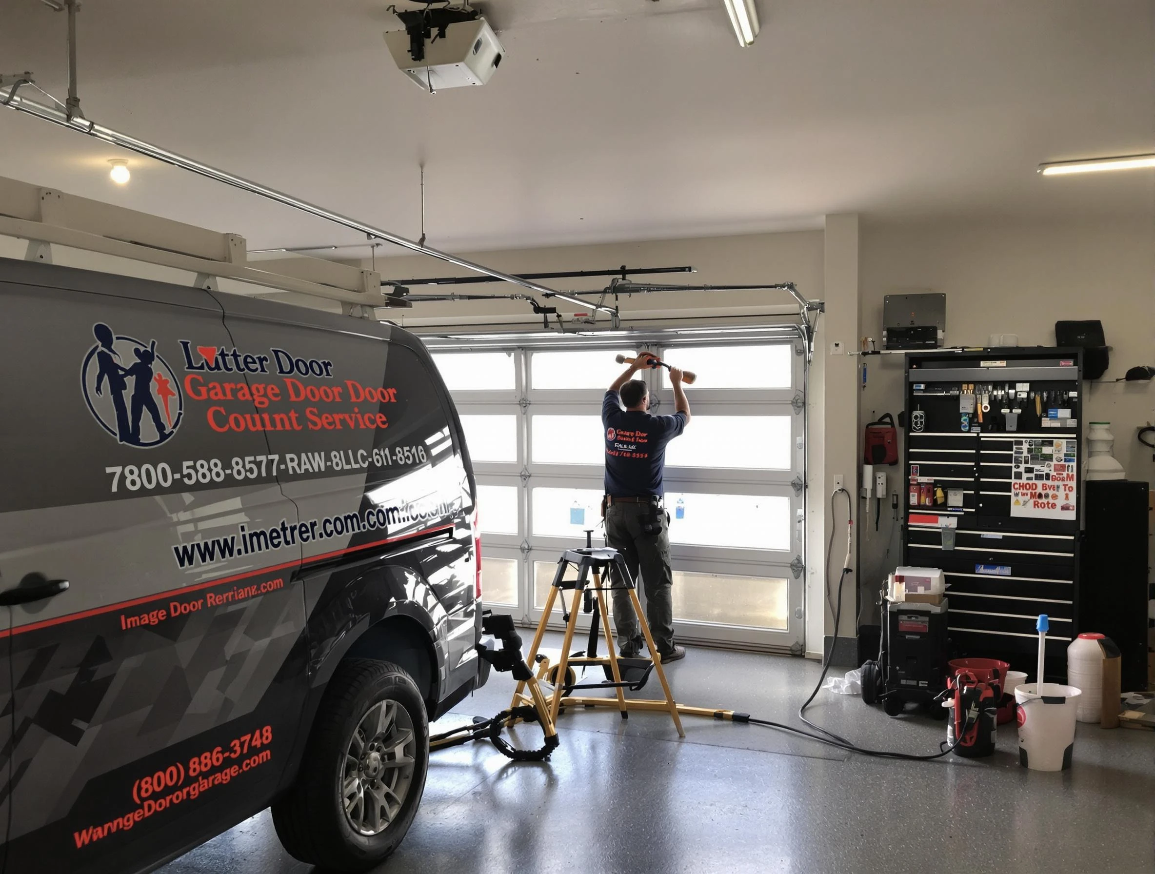 Rio Rancho Garage Door Repair rapid response team performing same-day repair in Rio Rancho